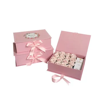 3PCS/set 2018 Nou design petrecere de nunta de ambalare cutie de cadou,decor de paști flosrit cutie de flori valentine ' s favoruri cadou pentru gusests