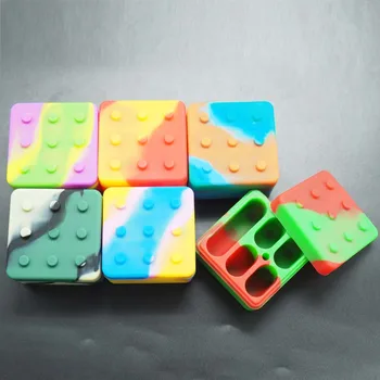 4+1 26ml set de mari dimensiuni non-stick lego silicon recipient ceara cutie de colorat alimente grad silicon reutilizabile ceara borcan de bucătărie keasoning