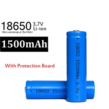 4 X 18650 Baterii Reîncărcabile Albastru 3.7 v 1500mAh 18650 Baterie Litiu-Ion Pentru lanterna led-uri lanterna Power Bank
