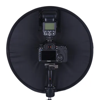 45cm Pliabil Inel Speedlite Difuzor Blitz Macro Trage Rotund Softbox pentru Canon Nikon Sony Pentax Godox Speedlight
