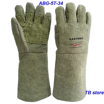 500 de grade de izolare termică mănuși rezistente la temperaturi Ridicate la cald mănuși ignifuge anti-opărire foc Aramid fibre țesute