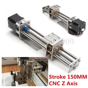 50mm/150mm Slide accident vascular Cerebral CNC Axa Z slide Mișcare Liniară +NEMA17 Motor pas cu pas Pentru Reprap Masina de Gravat