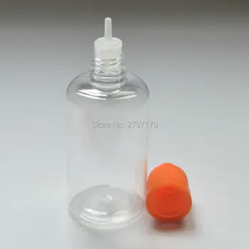 50pcs Gol 50ml Clar Sticlă de Plastic Cu Capac cu protecție pentru copii Și Lung Sfat Pentru Eye Dropper E Lichid Greu PET Flacon Picurător