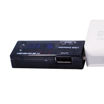50pcs/lot OLED USB Tensiune de Curent Tester USB Voltmetru Ampermetru Detector de Rând Dublu spectacol