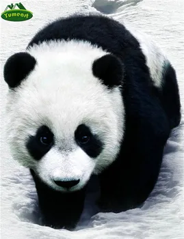 5D DIY Diamant Paiting Panda lucru Manual 3D Cruce Cusatura de Cusut, Kituri de Broderie Rundă Completă de Cristal, Tablouri Decor Cameră