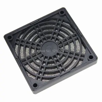 5Pieces MULȚIME de Paza din Plastic Negru rezistent la Praf Filtrat 80mm Calculator Fan Filter
