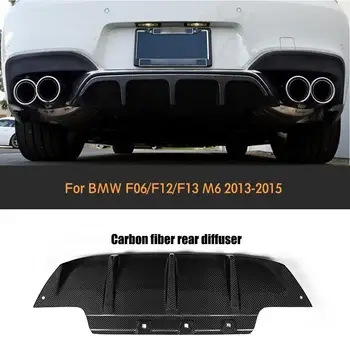 6 Serie de Fibră de Carbon, Bara Spate Difuzor de Buze pentru BMW F06 F12 F13 M6 2013-Auto Masina de Curse Stil Body kit Acoperire
