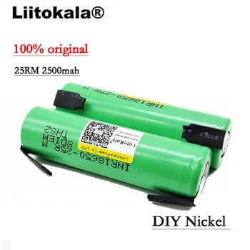 6PCS/LOT Liitokala Nou Original 18650 2500mAh baterie INR1865025R 3.6 V de descărcare de gestiune 20A dedicat baterie + DIY Nichel foaie