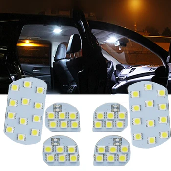 6pcs Pentru PEUGEOT 206 308 3008 408 508 pentru CITROEN C5 cu Led-uri Luminoase de Interior Lumina pentru Citit Lampa Interior Lumina de styling auto