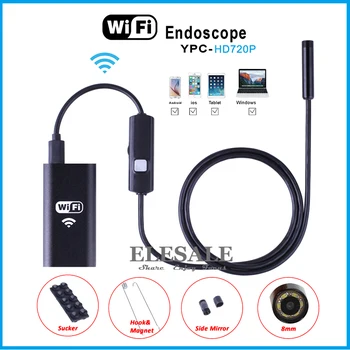 8mm 1/2/3.5/5m Wireless Wifi Endoscop Android Camera Endoscop 720P HD rezistent la apa Inspecție IOS Iphone Camera Endoscop
