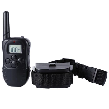 998D 300M Reglabil Impermeabil Electronice de Control de la Distanță Fără Șoc Anti Coaja de Siguranță Formare de Câine de Companie Guler cu Display LCD