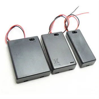 AAA baterie suport complet sigilat cutie baterii AAA baterie capac de caz cu comutator de linie de 3V/4.5 V/6V baterie