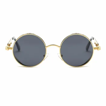 AEVOGUE Polarizat ochelari de Soare Pentru Barbati/Femei Stil Steampunk Rotund Cadru din Aliaj de Vânzare Fierbinte Unisex Ochelari de Soare UV400 AE0519