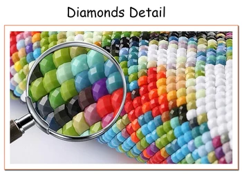 Animale 5D Diy Diamant Pictura Plină Piața de Caine cu Lup Umbra Mozaic Lipite Broderie Manual Cross Stitch Kituri de Artizanat