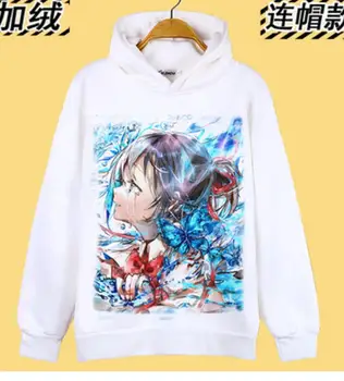 Anime-ul japonez Kimi nu Na wa ta numele Mitsuha Miyamizu hoodie pulover hoodie coat