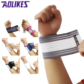 AOLIKES 1 Pereche de Fitness Bumbac Puterea Bandaje Mână Trupa De Tenis, Sală de fitness Curele Împachetări Protector Sport Bratara de Sprijin