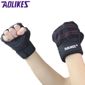 AOLIKES Sport Fitness Body Buliding Mănuși de Formare Multifuncțional Bărbați Femei Sudoare de Absorbție de Rezistență Haltere Mănuși