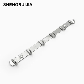 Argint 304 din oțel inoxidabil perete cârlig rezistent montare pe perete cârlig prosop stil modern, din otel inoxidabil haina cârlige 3/ 4 / 5/ / 6 cârlige