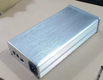 Argint mini 1105 din aluminiu amplificator șasiu/Tube amp amplificator/DAC Decodor caz/AMP Cabina de caz/DIY cutie (116*50*229mm)