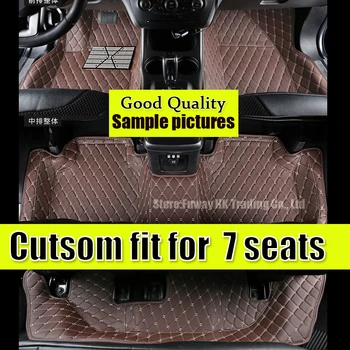 Auto covorase Personalizate pentru Toyota Land Cruiser 200 7 locuri impermeabil styling auto din piele covor garnituri pentru patru sezoane