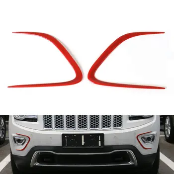 Auto Styling lămpii de Ceață Față Lampă Spranceana Acoperi Ornamente Crom ABS Bara Protector Decor Muluri Pentru Jeep Grand Cherokee-2016