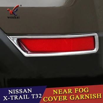 Bara Reflector Ornamente Pentru 2017 Nissan Rogue XTrail T32 X-Trail Chrome De Ceață Spate Lumina De Acoperire Crom Styling Accesorii