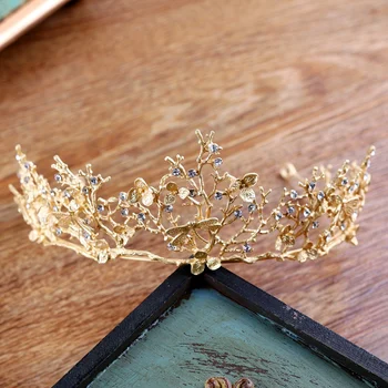 Baroc de top-grad de nunta de lux mireasa coroana restabilirea moduri vechi este partid de dans accesorii de mireasa, domnisoara de onoare giftsH003