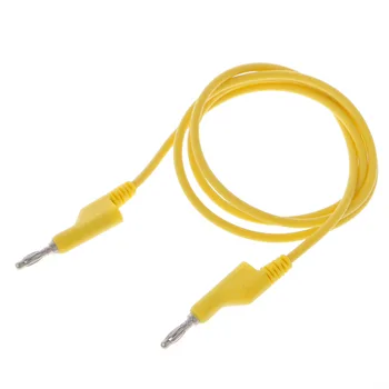 BGEKTOTH 5 Buc 4mm Dual Banana Plug Buna Silicon Plumb Cablu de Testare Pentru Multimetru 5 Culoare# 1A604743