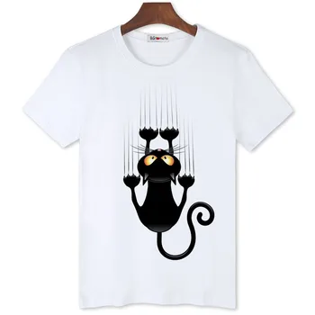 BGtomato amuzant pentru Bărbați T-shirt de Compresie 2017 Hip Hop 3D Cat Tricouri Imbracaminte Barbati brand original confortabil Tricou