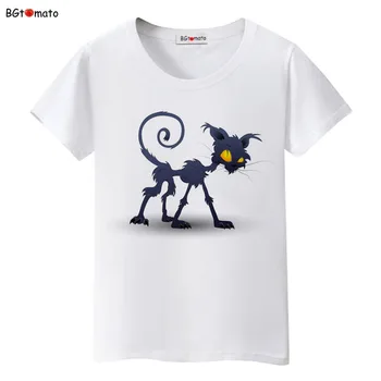 BGtomato Nou stil creativ tricouri Personalitatea de imprimare pisica topuri brand Original haine de bună calitate vară teuri pentru femei