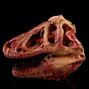 Bine Simulare de 1: 1 Rășină Meserii de Top-grad de Tyrannosaurus Dinozaur Fosil Craniu Imitație de Rasina de Artizanat Dinte Repararea