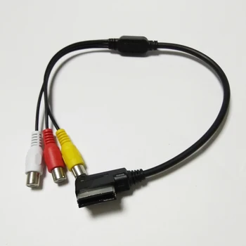 Biurlink mass-Media-IN Interfata Ami la 3 RCA Adaptor de Cablu pentru Audi A3 A4 A6 A8 Q3 Q5 Q7