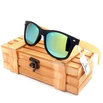 BOBO PASĂRE 2017 Nou Cadouri pentru Bărbați ochelari de Soare Bambus Picioare Lentile Polarizate Cool Ochelari de Soare Cu Lemn Cutii de Cadouri pentru Prieteni CG004