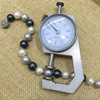 Bratara cercei stud perla set alb grey(gri) păun culoare mix perfect rotund Accepta Personalizate naturale de Cultură de apă dulce