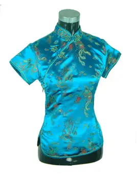 Burgundia Femei Imprimate Bluza Tradițională Chineză Poliester Tricou Top de Moda Noua Tang Costum S M L XL XXL Livrare Gratuita A0018-B