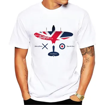 Bătălia de la marea Britanie Supermarine Spitfire battleplan t camasa barbati 2018 nou alb casual tricou homme sublimare imprimare tricou
