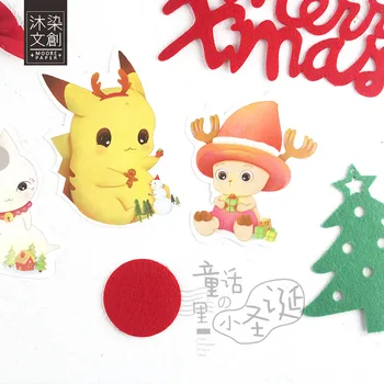 Cadou de crăciun Carduri 30buc/pachet Desene animate Japoneze cărți Poștale Animație de Crăciun Carte poștală Scrisoare Cute Tampoane Kawaii cadouri
