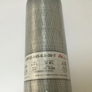 Calitate Asigurat de SCUBA Cilindru Fibra de Carbon 6.8 L Apa Capacitate 4500Psi M18*1.5 Filet -v