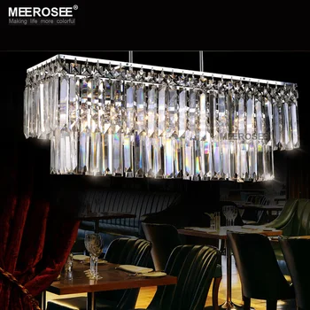 Candelabru Modern Lumina de Cristal Montaj Dreptunghi Lampă de Agățat pentru sala de Mese Lustru Acasă de Iluminat corp de Iluminat