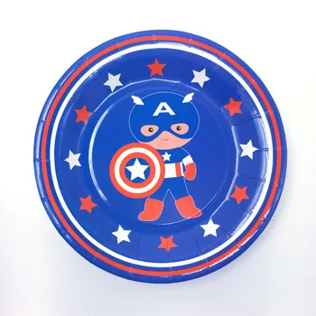 Captain America temă 20buc servetele+20buc plăci+20buc cupe pentru 20people utilizarea Petrecere de Aniversare pentru copii Decor