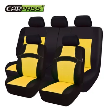 Car-pass RAINBOW Set Complet Universal Huse Auto Styling Auto Seat Protector Automobile huse pentru Toyota Corolla Lada VW