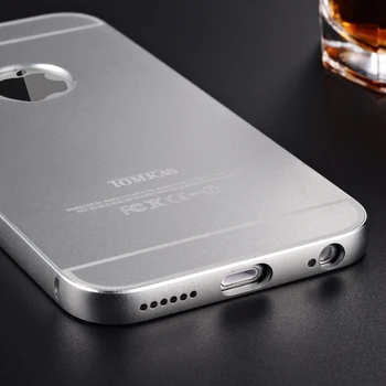 Carcasă din aluminiu Pentru iPhone 6 6s Lux Metal Suprafata Mata Capinha Telefon Coque Înapoi Caz Acoperire Pentru iPhone 6 iPhone6 Tomkas