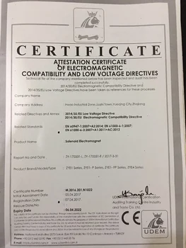 CE Certificare IP54 DC12V 6W 18kg Electromagnet Electric de Ridicare Magnet Solenoid Ridicare Exploatație de Aspirare Super P34/18
