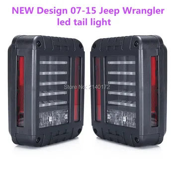 Cele mai noi led stop 66w condus inversă backup coada de lumină Europene și NE-Versiune pentru Jeep Wrangler JK 4WD