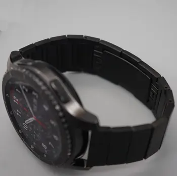 Cele mai noi link Brățară din Oțel Inoxidabil Ceas banda curea Pentru Samsung Gear S3 Clasic de Frontieră