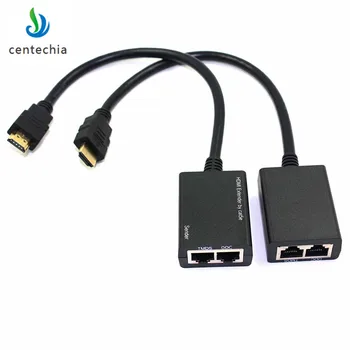 Centechia Practice Extender HDMI Repeater Peste CAT5e LAN Ethernet conector HDMI 19Pin cu 1.65 Gbps/165MHz extinderea lățimii de bandă