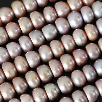 Clasică de înaltă calitate violet naturale de apă dulce pearl 9-10mm abac margele vrac pentru farmecele de luare de bijuterii 15inch B1382