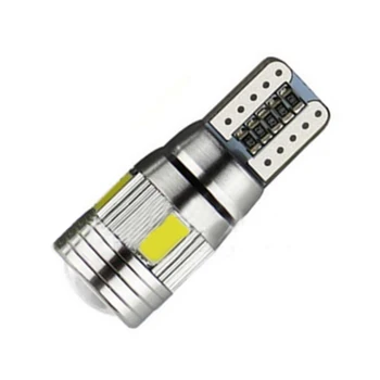 Clearance-ul Lampa Auto LED T10 W5W 6SMD 5630 194 168 de Înmatriculare Lampă CANBUS T10 Led-uri Auto Partea de Lumina Auto-Styling 10buc / Set