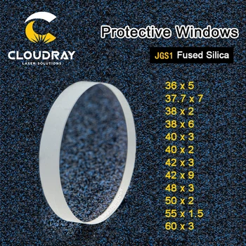 Cloudray De Protecție Windows Dia.36 37.7 38 40 42 48 50 55 60 mm Cuarț, Silice Topită pentru Fibre Laser de 1064nm P0595-58601