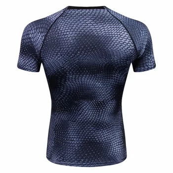 Compresie Tricouri Barbati Imprimate 3D T-shirt cu Maneci Scurte de Fitness de Baza Strat Colanti Mens Crossfit Topuri MMA Rashguard Brand Tees